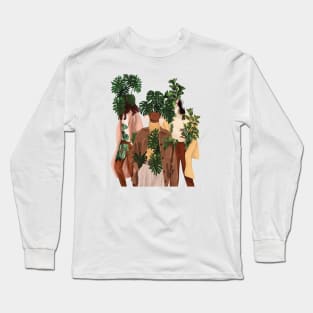 Modern Plant Ladies Long Sleeve T-Shirt